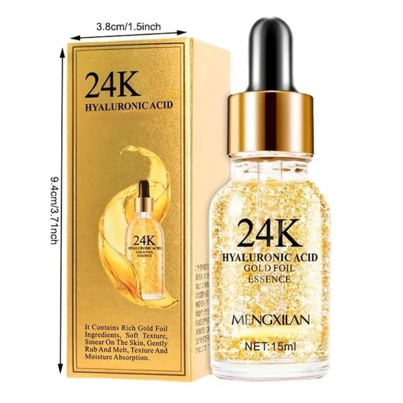 24k infused serum. Smoothes skin & wrinkles, brightens skin acne Korean - Picture 10 of 10